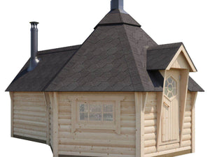 FILIP BBQ Grill Cabin + Sauna | 13m2 - Northern Log Cabins