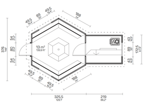 FILIP BBQ Grill Cabin + Sauna | 13m2 - Northern Log Cabins