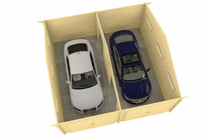 GARAGE KOTKA 6.0x6.0m Log Cabin - Northern Log Cabins