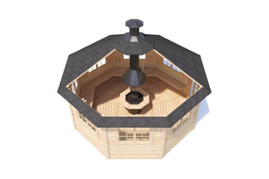 DANA Grill Cabin Gazebo | 17 m2 - Northern Log Cabins