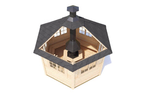 ALBA Grill Cabin Gazebo | 9m2 - Northern Log Cabins
