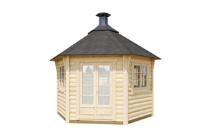 ALBA Grill Cabin Gazebo | 9m2 - Northern Log Cabins