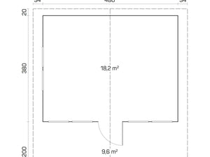 GORBEA-A 5.0x4.0m Log Cabin - Northern Log Cabins