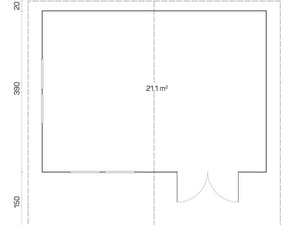GOTEBORG-C 5.6x4.1m Log Cabin - Northern Log Cabins