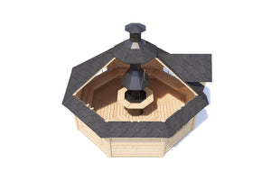 ROSCO BBQ Grill Cabin | 12 m2 - BBQ Grill Cabin - Northern Log Cabins
