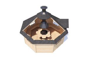 RUBEN BBQ Grill Cabin | 17m2 - BBQ Grill Cabin - Northern Log Cabins
