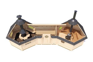 MAGNUS BBQ Grill Cabin | 22m2 - BBQ Grill Cabin - Northern Log Cabins