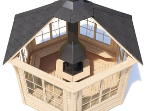 IRIS BBQ Grill Pavilion | 9m2 - Northern Log Cabins