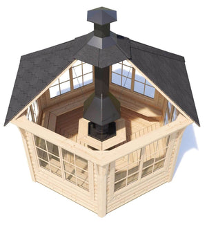 IRIS BBQ Grill Pavilion | 9m2 - Northern Log Cabins