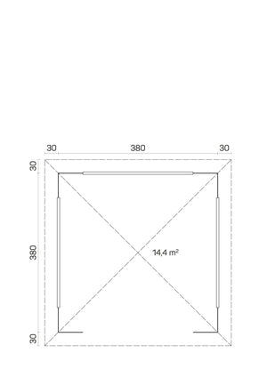 IBIZA 4.0x4.0m Gazebo - Northern Log Cabins