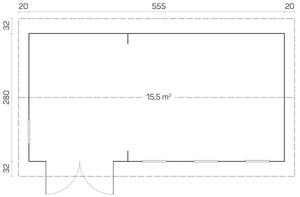 NICE 5.8x3.0m Log Cabin - - Northern Log Cabins