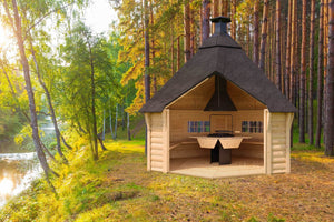 ELSA Open BBQ Grill Cabin | 9M2 - Northern Log Cabins
