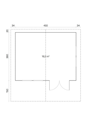 OSLO 4.7x3.8m Log Cabin - - Northern Log Cabins