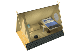 Wigwam | 3.0 x 4.3m - Glamping Pod - Northern Log Cabins