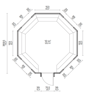 ROSCO BBQ Grill Cabin | 12 m2 - BBQ Grill Cabin - Northern Log Cabins