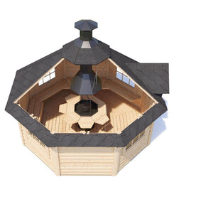 ROSCO BBQ Grill Cabin | 12 m2 - BBQ Grill Cabin - Northern Log Cabins