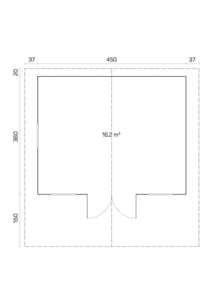 SAUERLAND-C 4.7x3.8m Log Cabin - - Northern Log Cabins