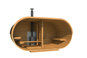 Sauna Oval | 4.0 x 2.4m - Sauna Log Cabin - Northern Log Cabins