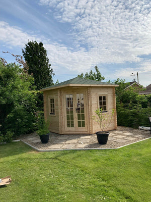 VICTORIA-B 3.0x3.0m Log Cabin - - Northern Log Cabins