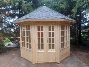 LOUISE 3.0x3.0m Log Cabin - - Northern Log Cabins