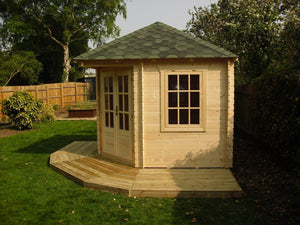 VICTORIA-B 3.0x3.0m Log Cabin - - Northern Log Cabins