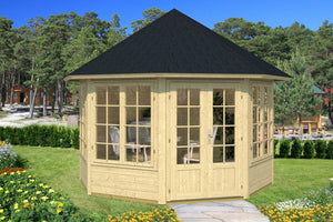EMMA 3.7x3.7m Log Cabin - Northern Log Cabins