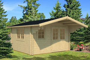 ENZO B 4.0x4.0m Log Cabin - Northern Log Cabins