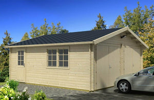 GARAGE D 6.0x5.3m Log Cabin - Northern Log Cabins