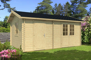 KARMEN 3.3x5.1m Log Cabin - Northern Log Cabins