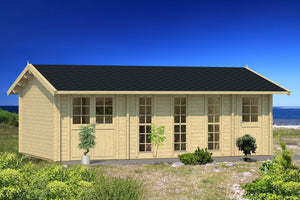 LEON-B 7.3x4.5m Log Cabin - - Northern Log Cabins