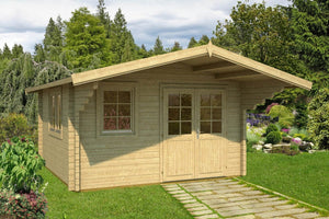 MALAGA-B 3.8x3.8m Log Cabin - - Northern Log Cabins