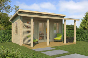 MODERNI 4.7x2.6m Log Cabin - - Northern Log Cabins