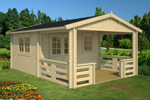 MONTANA 4.0x6.0m Log Cabin - - Northern Log Cabins