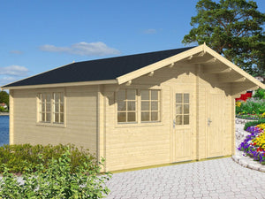 PEDRO-E 5.1x5.1m Log Cabin - - Northern Log Cabins