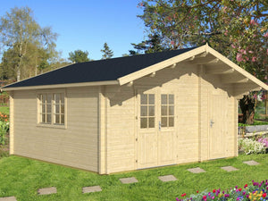 PEDRO-F 5.1x5.1m Log Cabin - - Northern Log Cabins