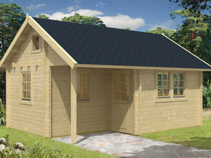 PERTTI 4.1x5.6m Log Cabin - - Northern Log Cabins