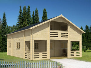 SERENA 8.0x9.7m Log Cabin - - Northern Log Cabins