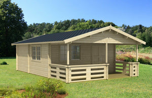 TORMES 5.3x7.9m Log Cabin - - Northern Log Cabins