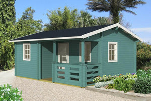 VERONA 6.0x4.7m Log Cabin - Lodge Log Cabin - Northern Log Cabins