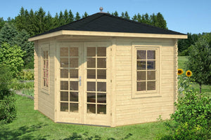 VICTORIA-B 3.0x3.0m Log Cabin - - Northern Log Cabins