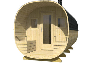 TURKU Barrel Sauna 2.4x4.5m